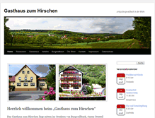Tablet Screenshot of hirschen-burgwallbach.de